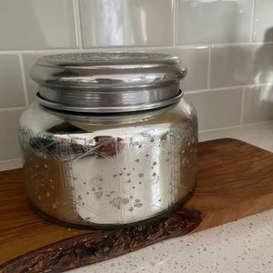 Anthropologie Large Mercury Glass Candle